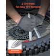 thumbnail image 4 of VEVOR Dirt Bike Tire Changing Tool Kit, Fits for Motocross Enduro 16"-21" Wheels, Includes 15-25 mm Axle Adapters, Dirt Bike Tire Changing Tools Compact Changer with 2 Irons and Protective Sleeve, 4 of 9