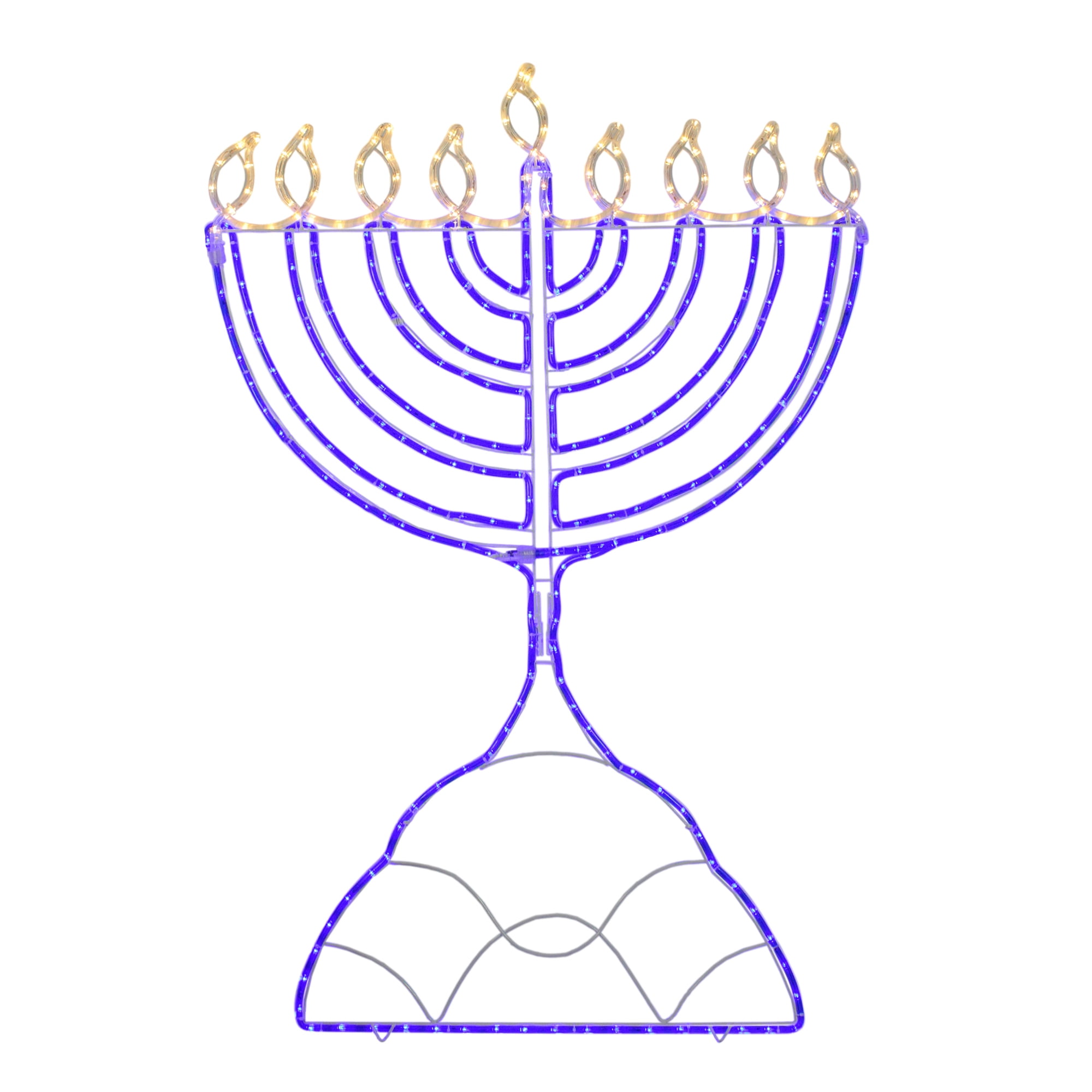 rope light menorah