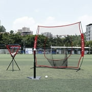 7 x 7ft Baseball Softball Practice Net with Bow Frame Hitting Batting Training Net HITC by