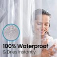 thumbnail image 2 of LiBa PEVA 8G Bathroom Shower Curtain Liner, 72" W x 96" H, Frosted, 8G Heavy Duty Waterproof Shower Curtain Liner, 2 of 5