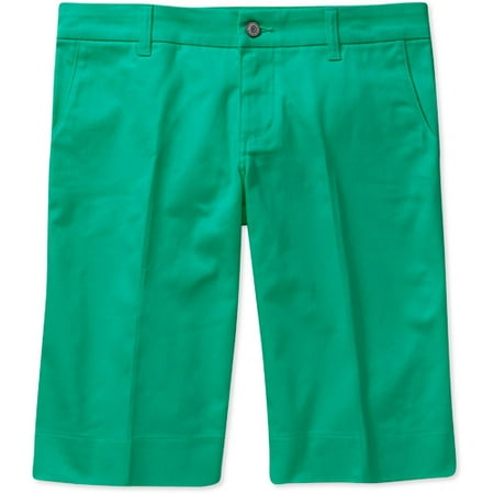 Juniors' School Uniform Twill Bermuda Shorts - Walmart.com