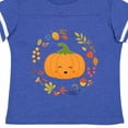 thumbnail image 4 of Inktastic Thanksgiving Wreath Autumn Fall Pumpkin Boys or Girls Toddler T-Shirt, 4 of 5