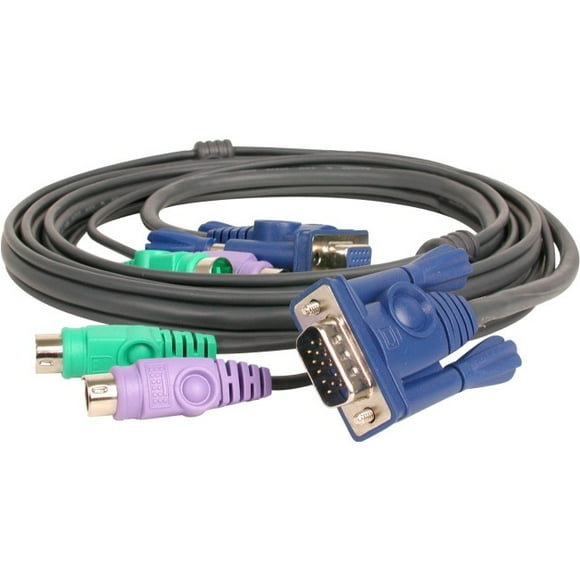 IOGEAR G2L5002P Combo Micro Cbl 6 Pieds PS 2 KVM