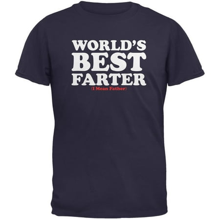 Fathers Day - World's Best Farter Navy Adult