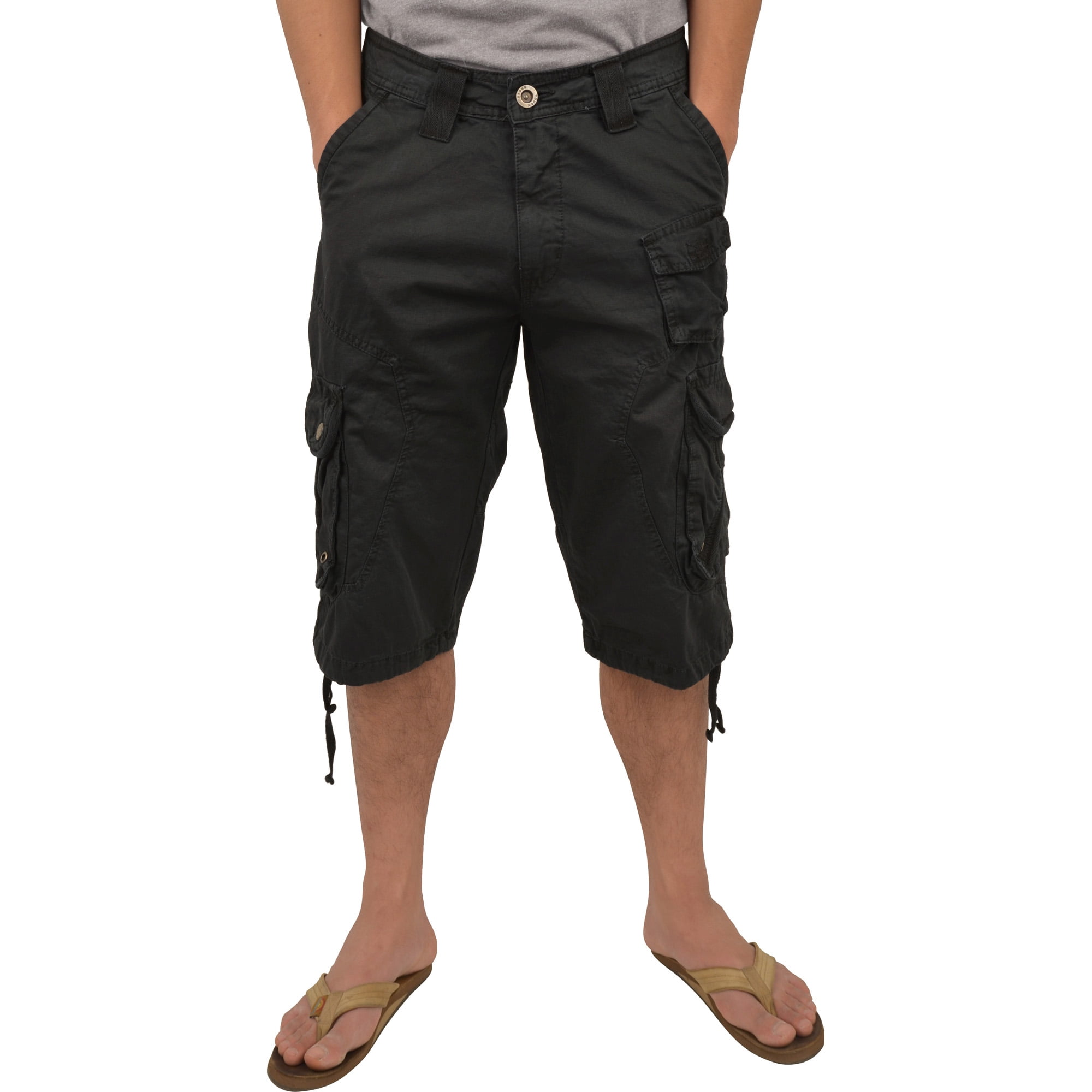 dark grey cargo shorts