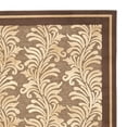 thumbnail image 5 of SAFAVIEH Martha Stewart Plume Stripe Floral Area Rug, Brown, 4' x 5'7", 5 of 6