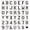 1, variant on 40Pcs Alphanumeric Drawing Templates PET Stencils for Artists Sketching