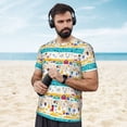 thumbnail image 4 of Wukai Funny Farm Print Men's Short-Sleeved Mesh T-Shirt,Quick-Dry Short Sleeve Workout T-Shirt-5X-Large, 4 of 8