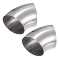 thumbnail image 1 of 2uds OD 4" 45 Grados Inoxidable Acero Curva Tubo Escape Codo Tubo, 1 of 7