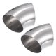thumbnail image 1 of 2uds OD 4" 45 Grados Inoxidable Acero Curva Tubo Escape Codo Tubo, 1 of 7