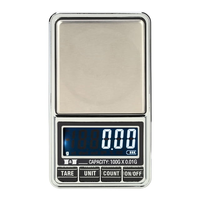 Eigraketly 100g/0,01g LCD Digital de bolsillo escala de la joyería de precisión Escala electrónica de peso herramientas Joyas, gemas y relojes Eigraketly GJ0226-00B
