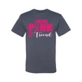 thumbnail image 2 of I Wear Pink for My Friends Survivor Awareness Men's Graphic T-Shirt, Vintage Heather Blue, Large, 2 of 3
