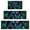 Blue Green Butterfly, variant on Pink Blue Butterfly Pattern Kitchen Rugs Sets Of 3,Kitchen Runner Rugs Non Skid Washable,Decorative Kitchen Floor Mats for Kitchen,Sink,Laundry,17"x30" 17"x47" 17"x59"