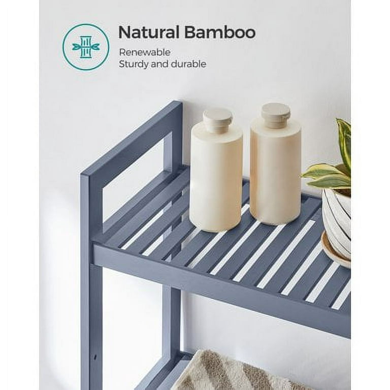  AMBIRD Over The Toilet Storage, 3-Tier Bathroom Organizer Over  Toilet with Sturdy Bamboo Shelves,Multifunctional Toilet Shelf,Easy to  Assemble and Saver Space, 25 * 10 * 64 Inches (Original Color) : Home &  Kitchen
