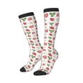 thumbnail image 2 of Daiia Sports Socks Strawberry Printed Novelty Crew Socks for Men Women Knee High Socks Cotton Socks Soft & Breathable Support Unisex Socks, 2 of 9