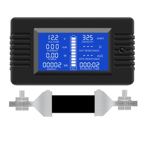 DC Multifunction Battery Monitor Meter,0200V,0300A (Widely Applied to
