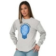 thumbnail image 4 of Shine a Light on Autism Bulb Symbol Long Sleeve TShirt Men Women Brisco Brands S, 4 of 6