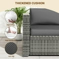 thumbnail image 5 of ELPOSUN Patio Furniture Set, 7-Piece Patio Furniture Set with Coffee Table & Waterproof Covers, All-Weather Wicker Outdoor Sectional for Backyard Balcony, Gray, 5 of 8