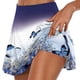 thumbnail image 1 of ICHUANYI Clearance Women's Summer Pleated Tennis Skirts Athletic Stretchy Short Yoga Fake Two Piece Trouser Skirt Shorts(White, XL) ICHUANYI WER2023080816774, 1 of 5