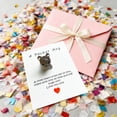 thumbnail image 5 of Shipiny Cute Resin Pocket Card Small Doggy Series Decorative Gift Card, Mini Lovely Craft for Gift Giving and Collection, Dark Gray, 5 of 6
