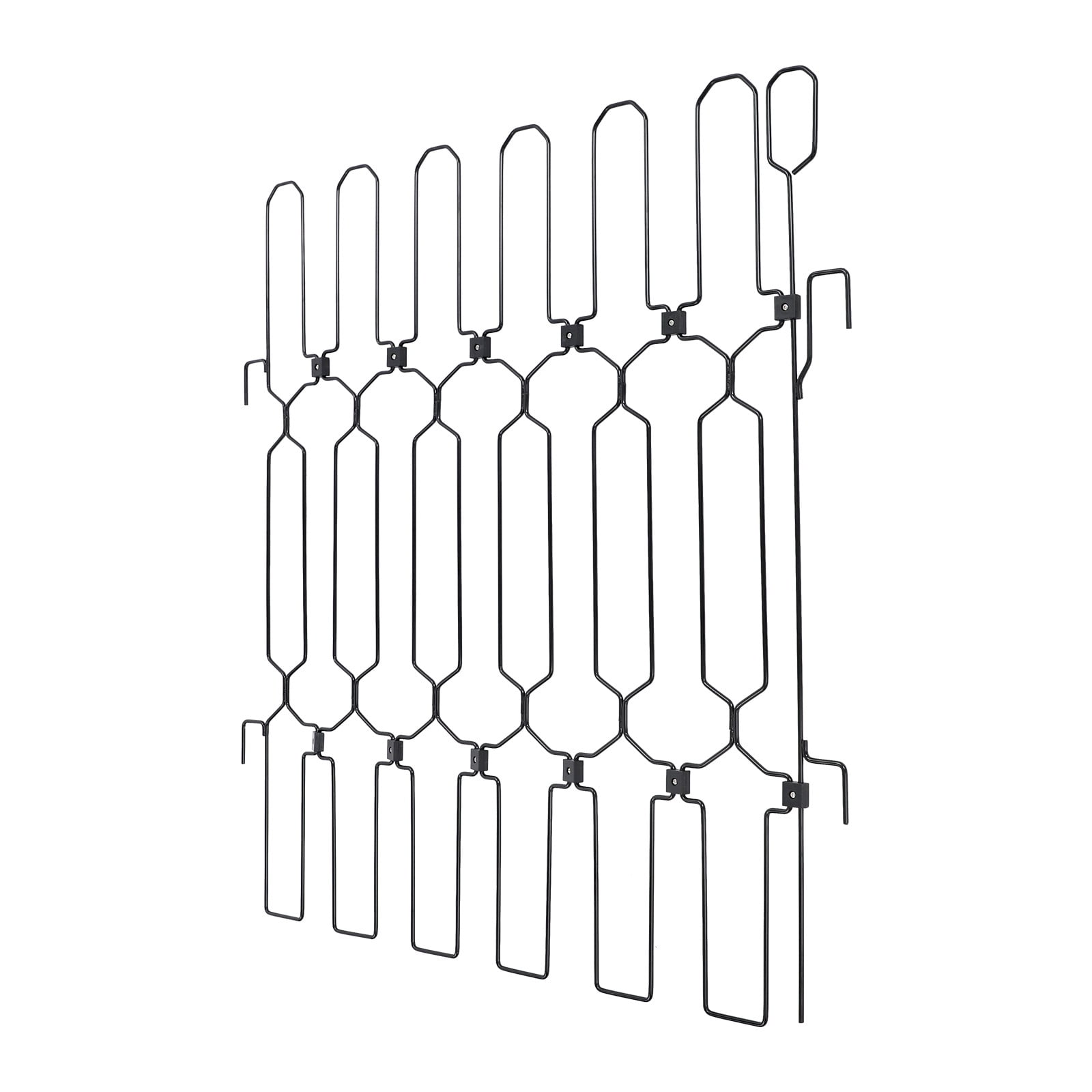 Pet Gate, Retractable Dog Gate 66x78cm Black, Heavy Duty Metal Anti Escape Barrier for Doorway, Chew Proof Fence for Dogs Cats, 30.7in Height, Foldable Storage, Easy Handle, Lock Bracket