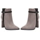 thumbnail image 3 of 1 par de botas cortas para mujer, botines de moda para dama, elegantes zapatos de tacón grueso, 3 of 8