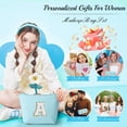 thumbnail image 5 of YOOLIFE Cuidado de la piel para niñas de 10 a 12 años - Neceser de maquillaje con inicial personalizada丨Neceser de cosméticos丨Neceser de viaje丨Regalos de cumpleaños para mujeres, damas de honor, amiga, 5 of 5