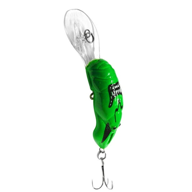 1 señuelo de pesca Minnow de 8,5 cm/3,3 pulgadas y 8,2 g. Verde