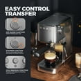 thumbnail image 5 of Espresso Machine with Rapid Cold Brew, Hot & Iced Coffee Machine, Espresso Maker with Milk Frother Steam Wand, One Touch Control with 41oz Water Tank for Latte, Cappuccino, Gift, 5 of 5