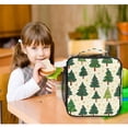thumbnail image 6 of Square Lunch Bag 10.5*3.5*9.5 Inches Cooler Bag Lunch Bag Insulation Portable Durable Fashion Green Christmas Tree, 6 of 6