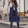 thumbnail image 4 of Chaqueta de mujer con capucha, manga larga, cremallera, sin mangas, parkas, abrigos, tops con bolsillo, 4 of 6