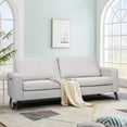 thumbnail image 4 of YODOLLA 79" Sectional Sofa Modern Loveseat Couch 3 Seater Living Room Furniture - Beige, 4 of 8