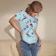 thumbnail image 3 of Balery Sailboats Anchors Body de cuello redondo de manga corta para mujer Tops de manga corta Tops básicos-XX-Large, 3 of 7