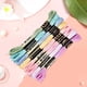 thumbnail image 3 of 8 madejas de 6 hebras de hilo de bordar de colores variados, hilo para pulseras de la amistad, hilo de poliéster para coser, hilo a granel, 3 of 9