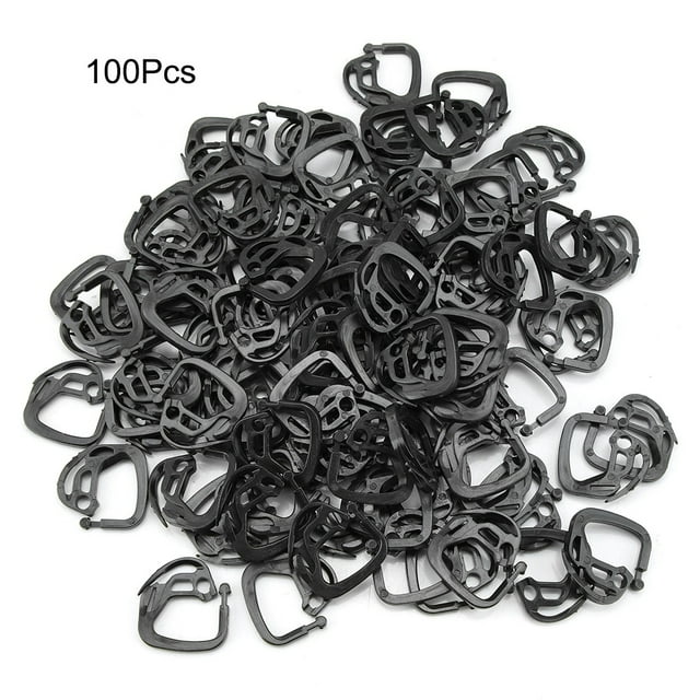 Crochets, Crochets en Plastique pour Filet d'Ombrage, Accessoires de Serre 100 Pcs