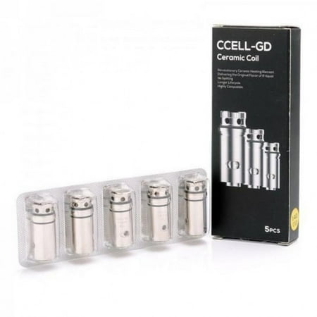 Targa Tank Cover VAPORESSO cCell-GD Ceramic Replacement Coils for Guardian Tank / Target Mini 40W Kit - 5 Pack ()