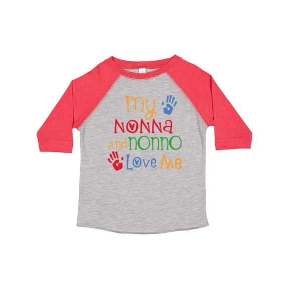 Inktastic My Nonna and Nonno Love Me Grandchild Boys or Girls Toddler T-Shirt