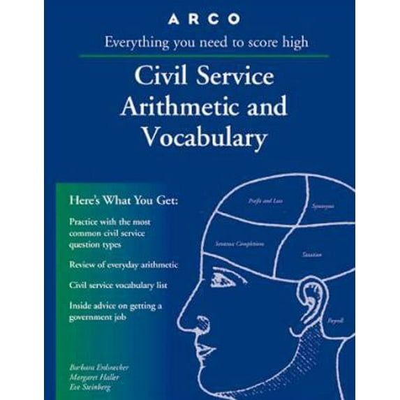 Pre-Owned Arco Civil Service Arithmetic and Vocabulary: Everything You Need to Know to Get a Civil Service Job (Civil Service Arithmetic and Vocabulary, 13th ed) (Paperback) 0028622057 9780028622057