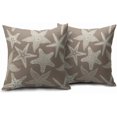 thumbnail image 2 of Orange Starfish Pillow Covers 20x20 Set of 2 Summer Ocean Beach Coastal Outdoor Decorative Throw Pillows Beachy Nautical Pillowcases Linen Cushion Case Decor for Home Sofa Couch Bed, 2 of 6