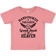 thumbnail image 3 of Inktastic Handpicked for Earth by My Great Aunt in Heaven Boys or Girls Baby T-Shirt, 3 of 5