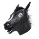 thumbnail image 2 of Máscara de cabeza de animal, tocado de animal para disfraces, espectáculos de Halloween Caballo negro, 2 of 8
