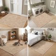 thumbnail image 5 of Area Rugs 4'x6'. Pink Line Art Carpet Runner Indoor Outdoor Rugs Home Decor Aesthetic, Abstract Minimalist Sketch Cartoon Outline Non Slip Mats Washable Accent Rug for Living Room Bedroom, 5 of 8