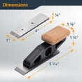 thumbnail image 2 of Cepillo de Cinc POWERTEC 72162 con Cuchilla Plana para Carpintería, 2 of 7