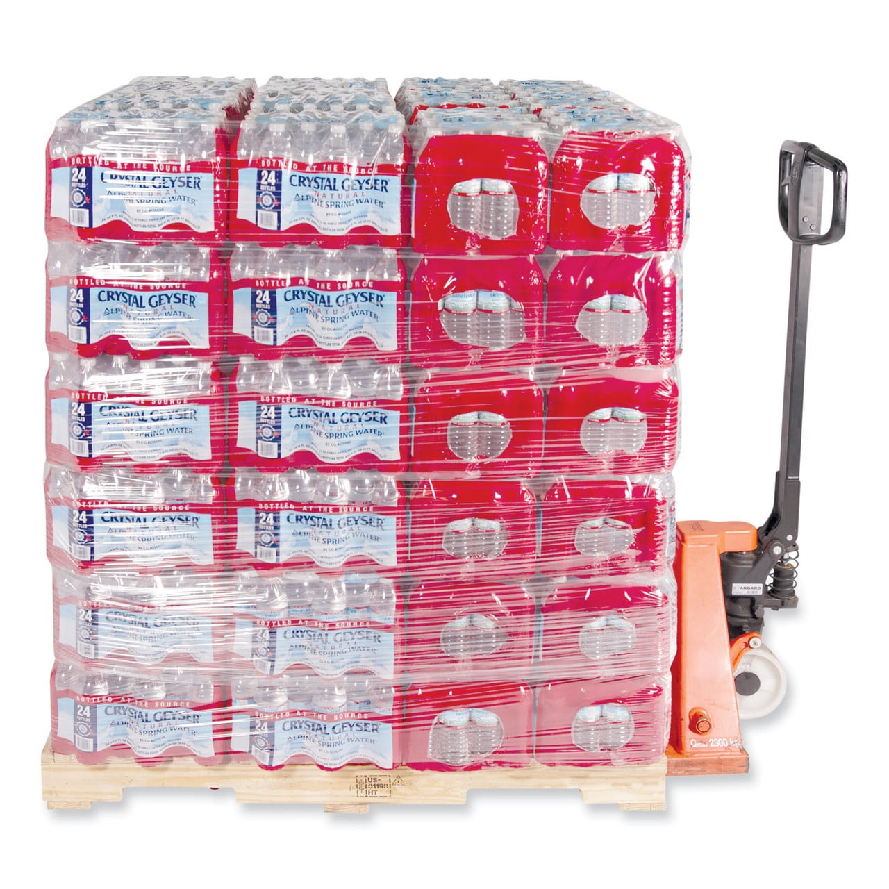 Crystal Geyser Water Co Alpine Spring Water, 16.9 Oz., Bottle, 24/Case, 84 Cs/Pallet