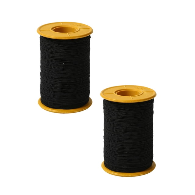 CY5O5ee 2Roll 400m 0.5mm Elastic Cord Beading Threads Stretch String Thickness Elastic Sewing Thread Crafting Cords for Jewelry Making Beading DIY Project
