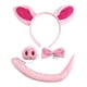 thumbnail image 5 of Accesorios para disfraces de cerdo Salvador Diadema Orejas Nariz Pajarita Cola Set Cosplay Carnaval Fiesta Niñas, 5 of 8