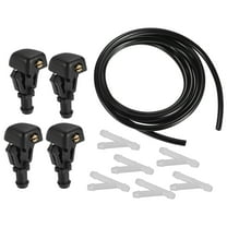 Unique Bargains Windshield Washer Nozzle for Ford Econoline Windscreen Washer Nozzle with Hose and Connectors 1 Set