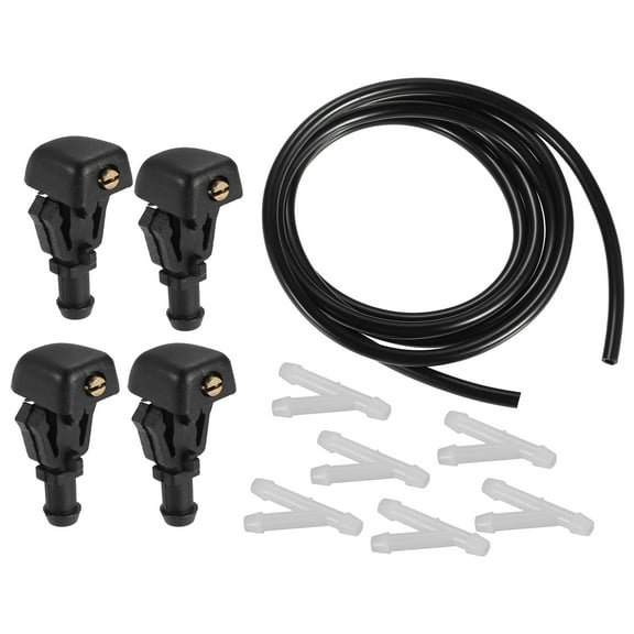 Unique Bargains Windshield Washer Nozzle for Ford Econoline Windscreen Washer Nozzle with Hose and Connectors 1 Set