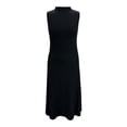 thumbnail image 1 of Vestido Midi George para Mujer, Cuello Alto Negro Talla Ch, 1 of 4