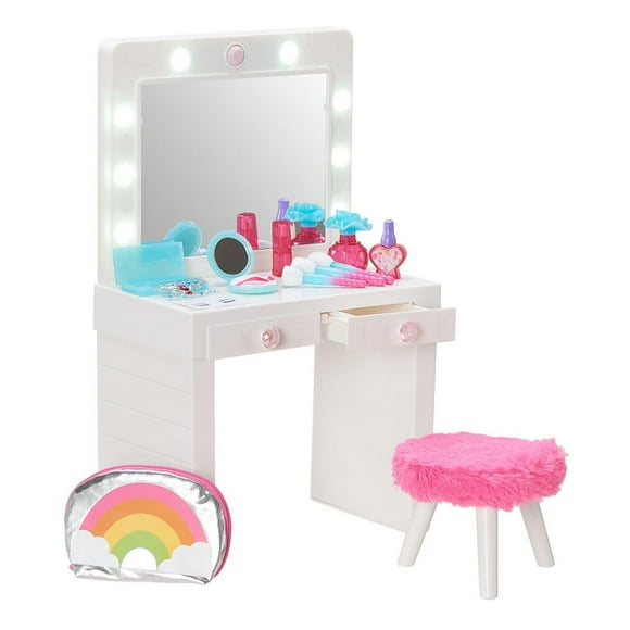 My Life As Vanity Play Set for 18-inch Dolls, 13 Pieces, For children aged 5 and up